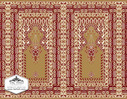 Taç Seccadeli Cami Halısı ASTM 07