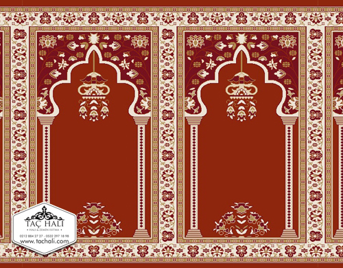 Taç  Seccadeli Cami Halısı ASKM 05