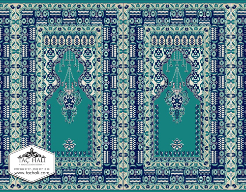 Taç Seccadeli Cami Halısı ASTM 07