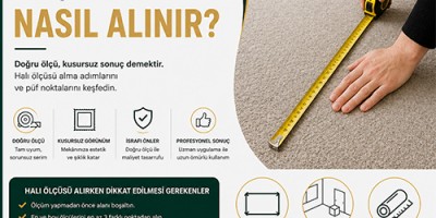 Halı döşemesi için ölçü nasıl alınır?