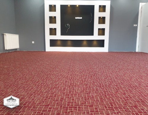 Bukle Halı Çizgi Bordo Bukle Halı Çizgi Bordo