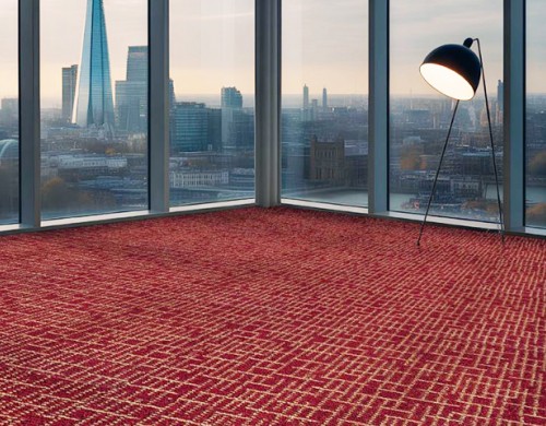 Bukle Halı Çizgi Bordo