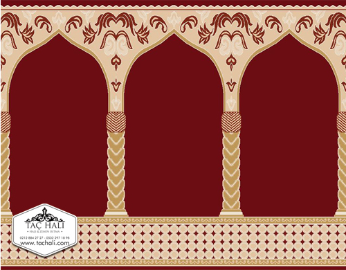Taç Seccadeli Cami Halısı ASTM 04