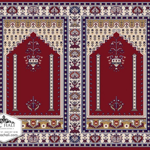 Taç Seccadeli Cami Halısı ASB 06