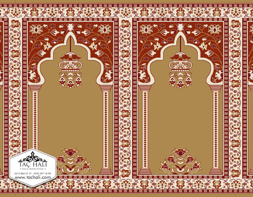 Taç  Seccadeli Cami Halısı ASKM 05