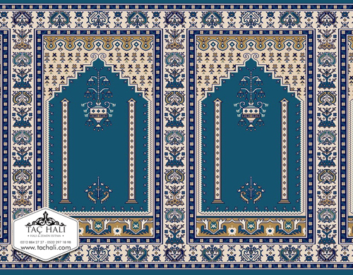 Taç  Seccadeli Cami Halısı ASKM 06 Taç  Seccadeli Cami Halısı ASKM 06