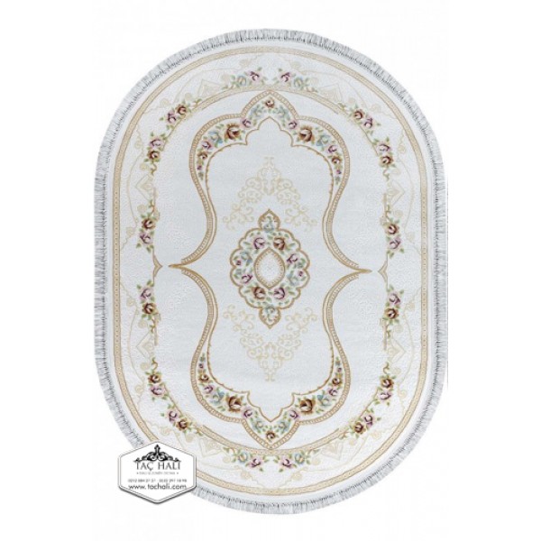 VERSAGE TH 10369 BEYAZ OVAL HALI 80x150 cm